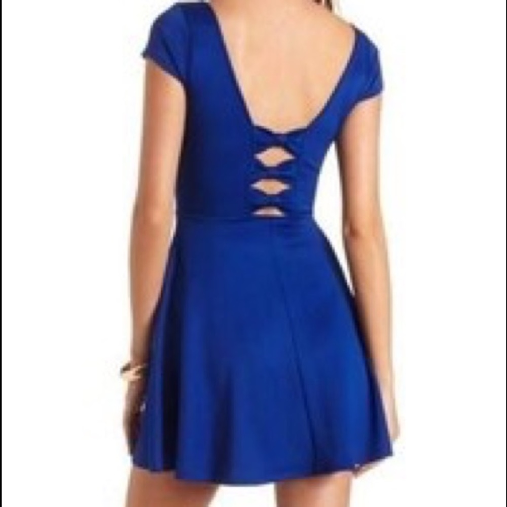Blue Dress with Bows